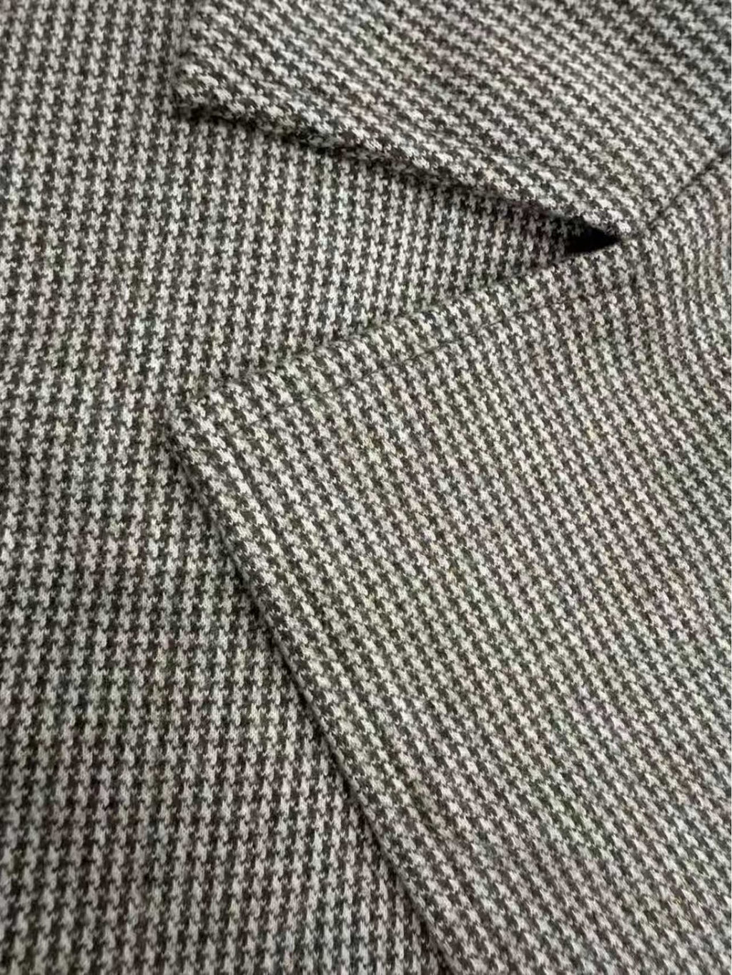 Back view of the men's houndstooth overcoat