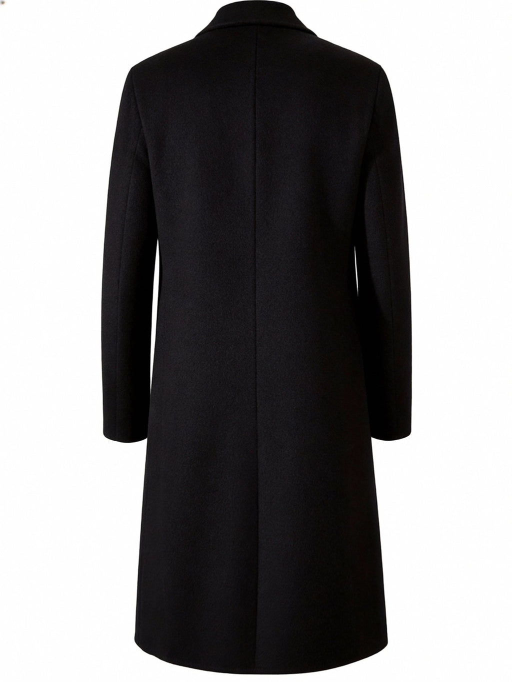 Men's long business trench coat styled with jeans for cold weather