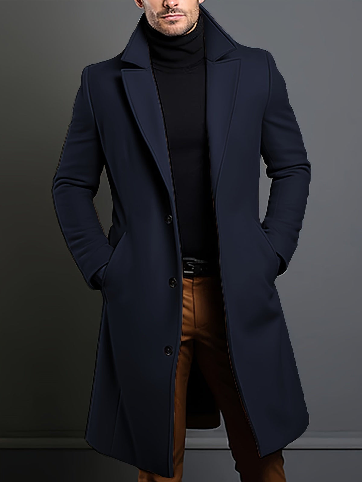 Back view of the men's tweed blazer jacket