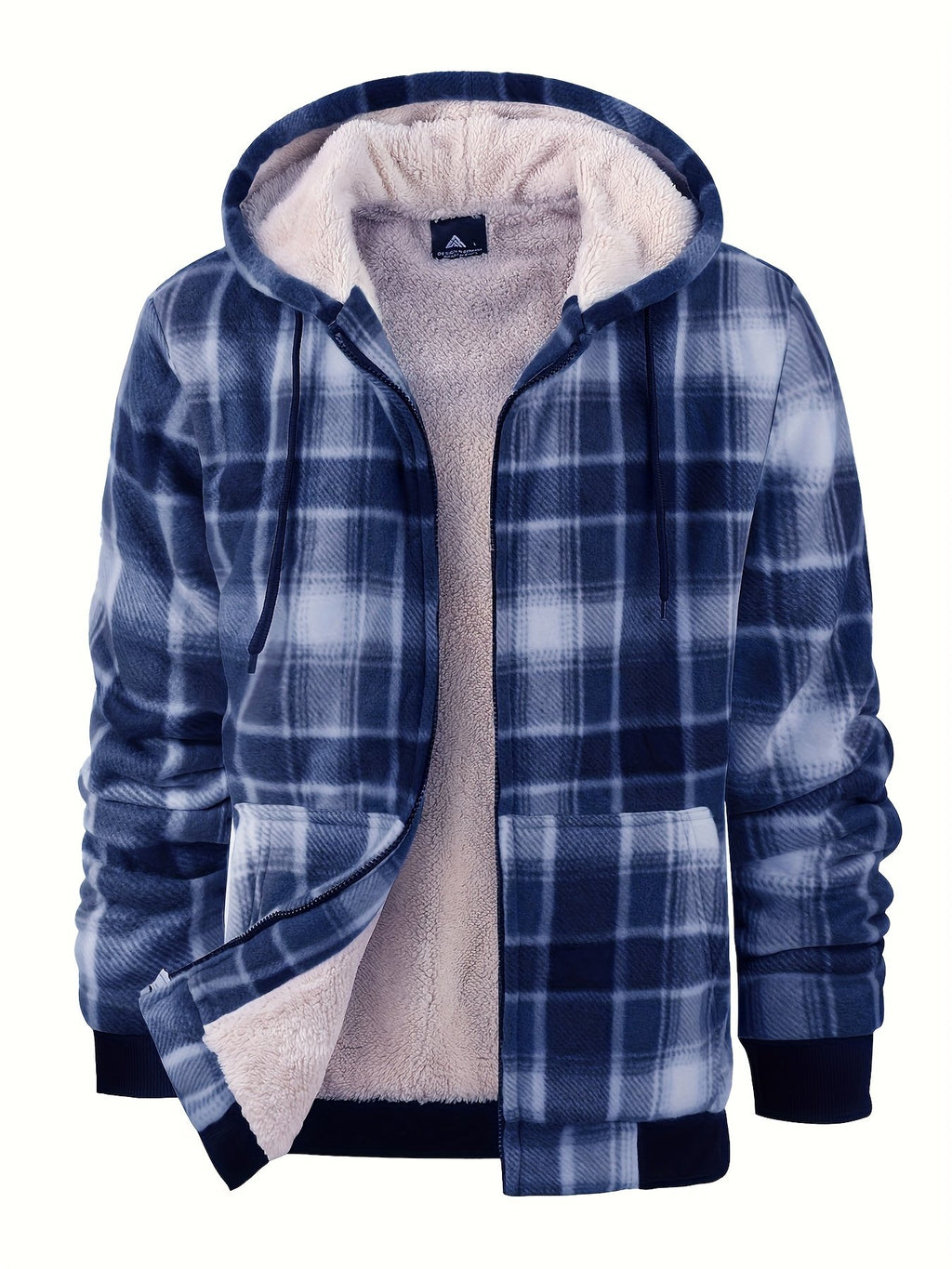 Men's sherpa fleece shacket styled with jeans for cold weather