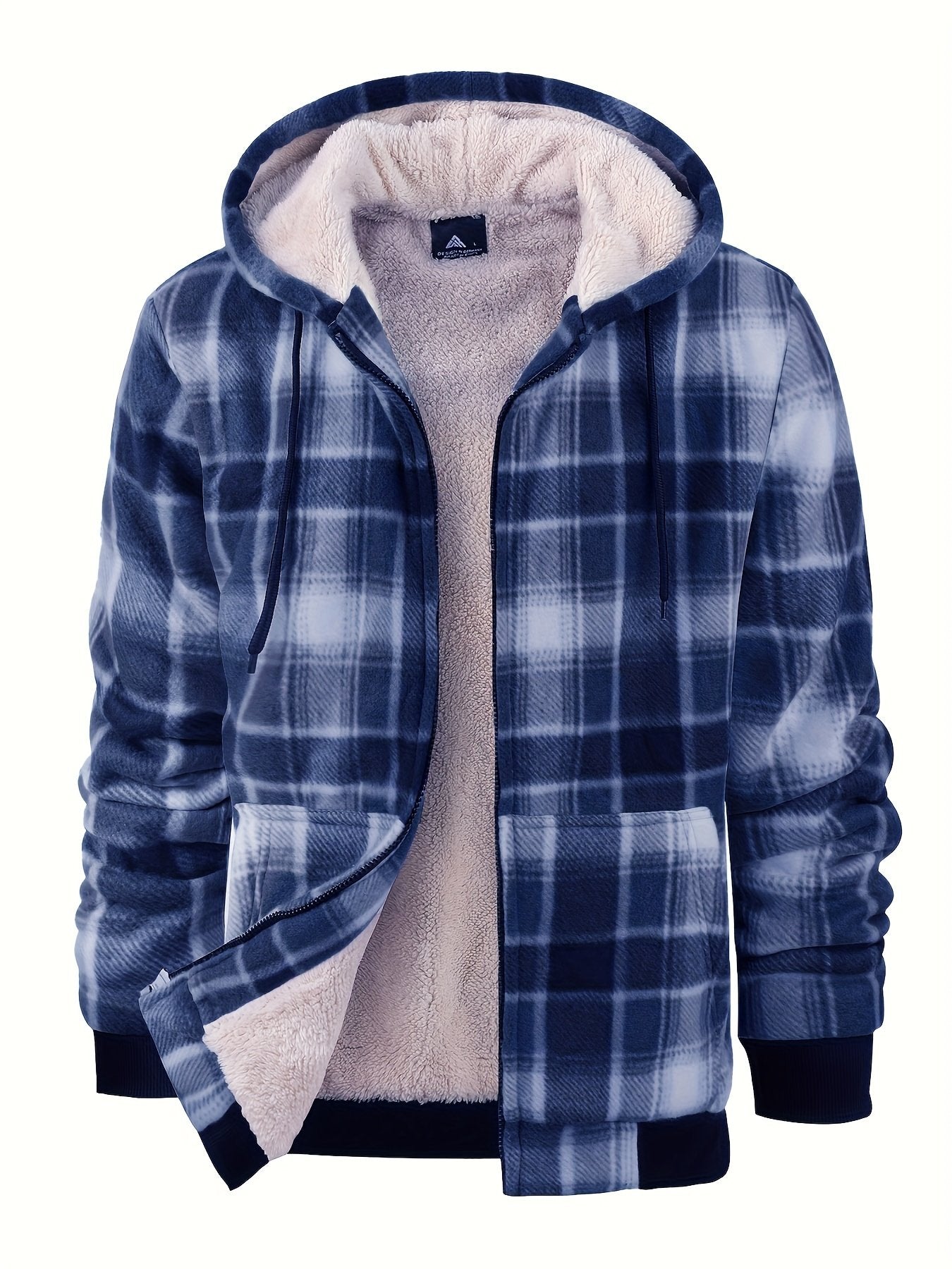Men's sherpa fleece shacket styled with jeans for cold weather