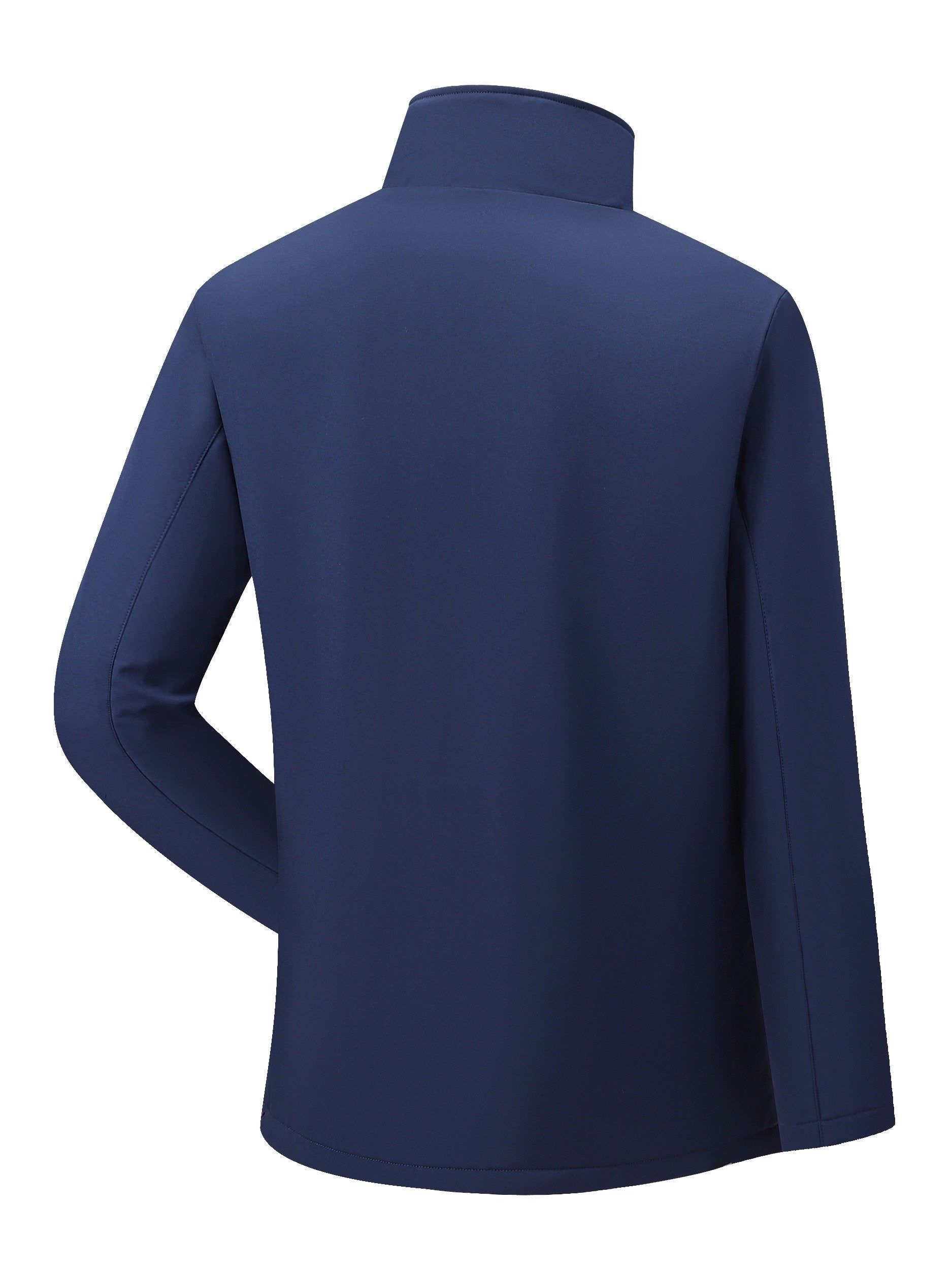 Close-up of the men's padded stand collar jacket fabric and stitching