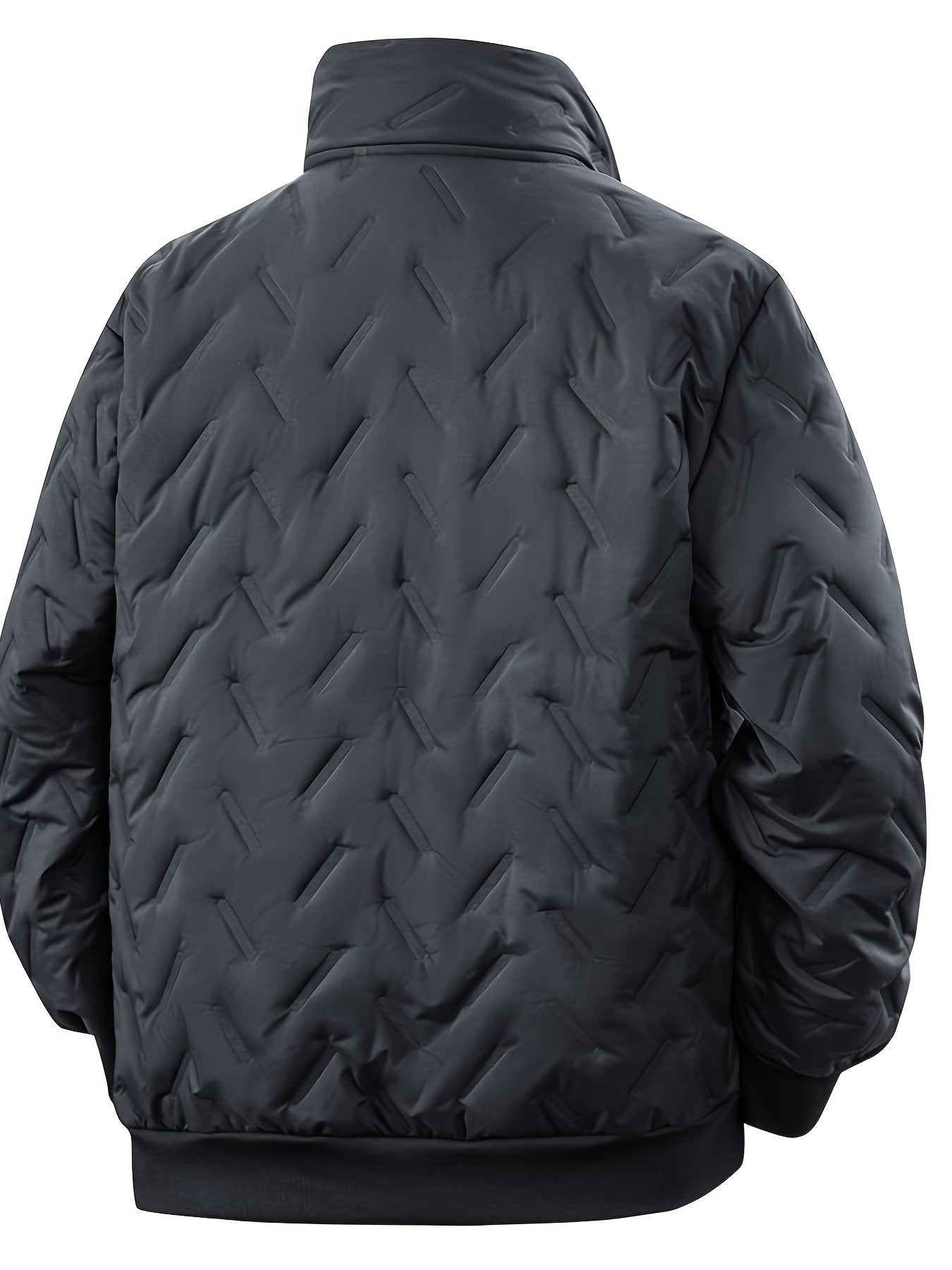 Side view of the men's thermal insulated jacket showing the fit
