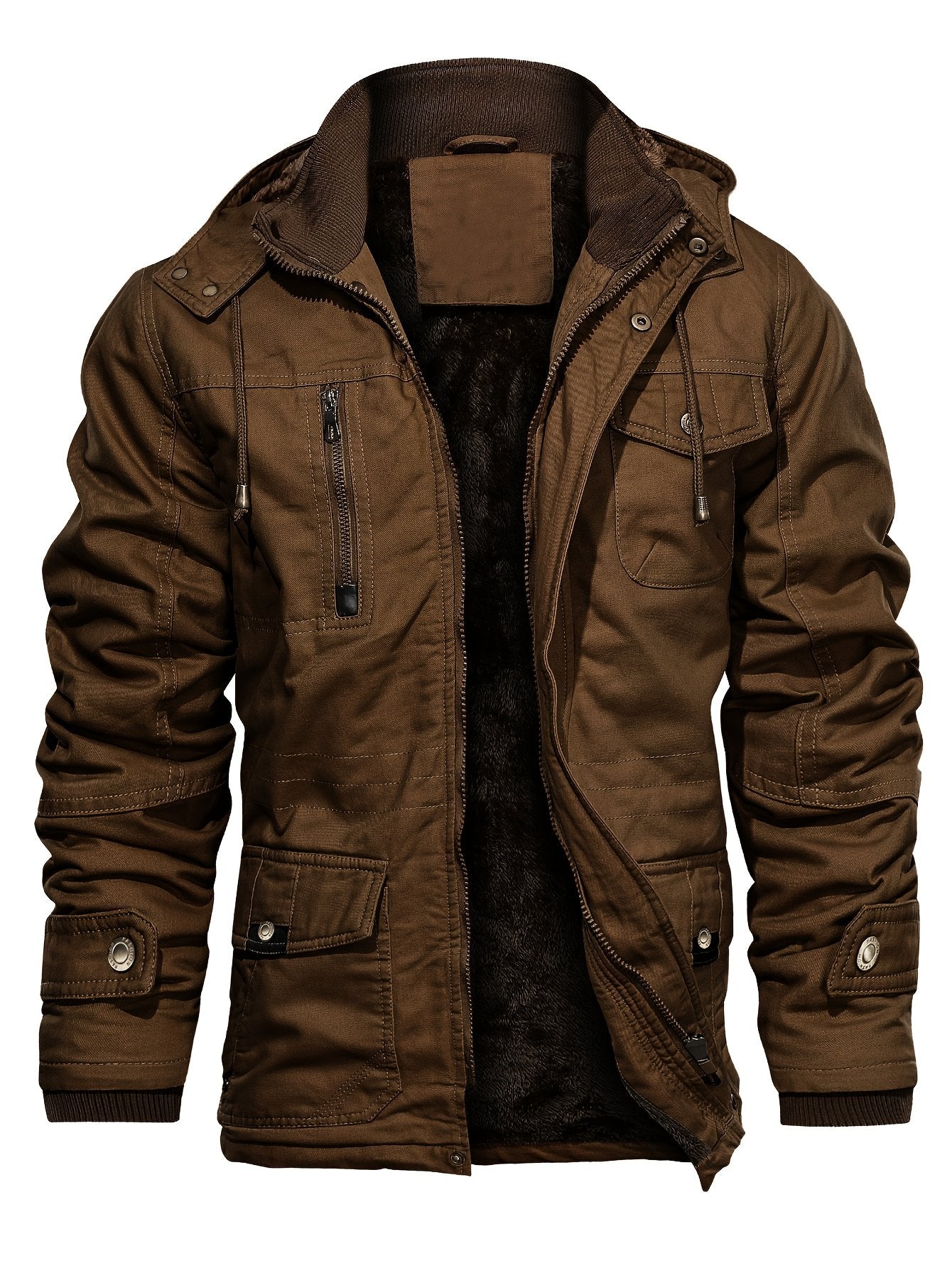 Back view of the men's vintage field jacket