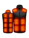 Heated Vest Men USB Rechargeable, 15 Heating Zones Gilet