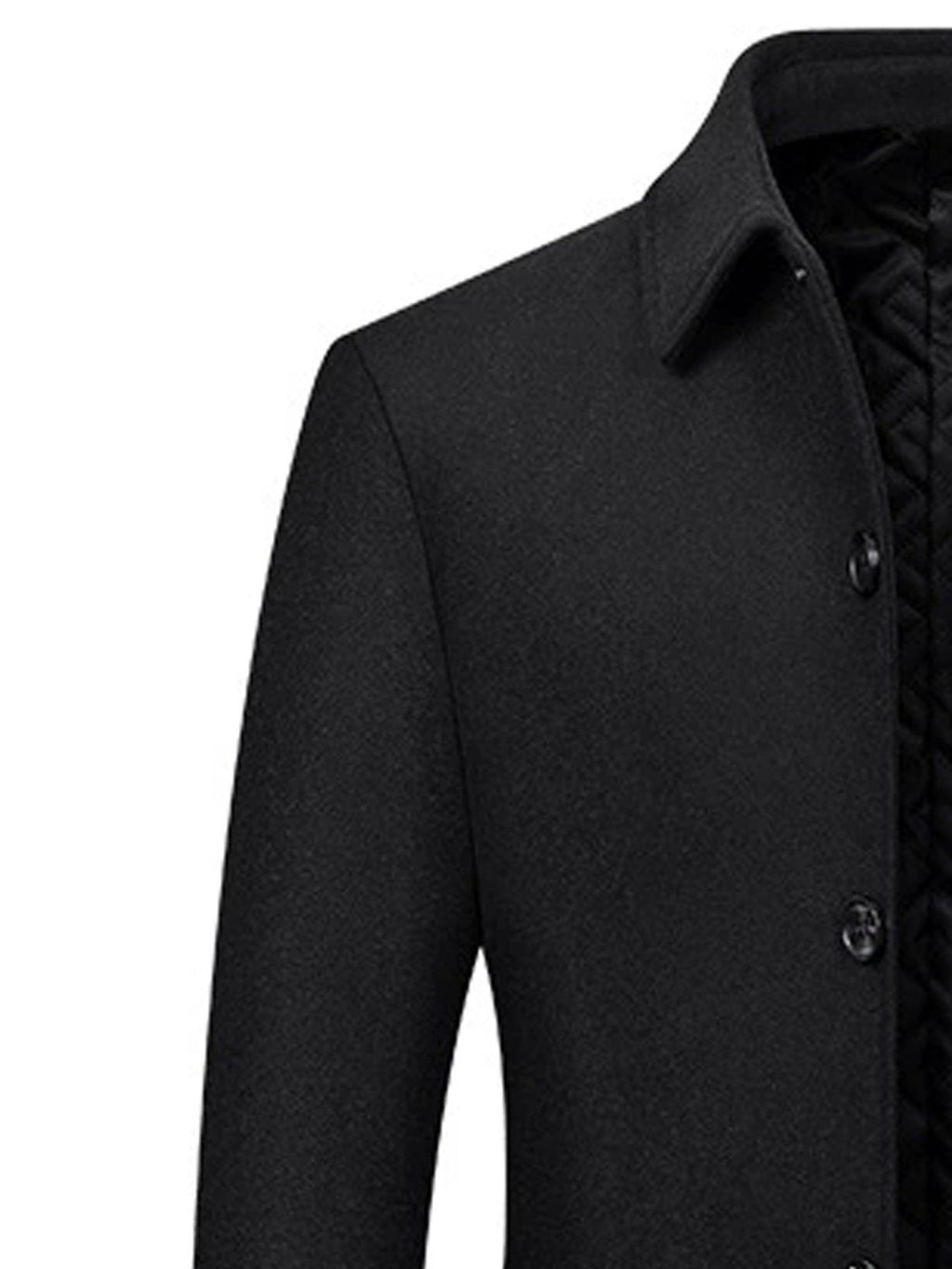 Men's wool blend overcoat styled with jeans for cold weather