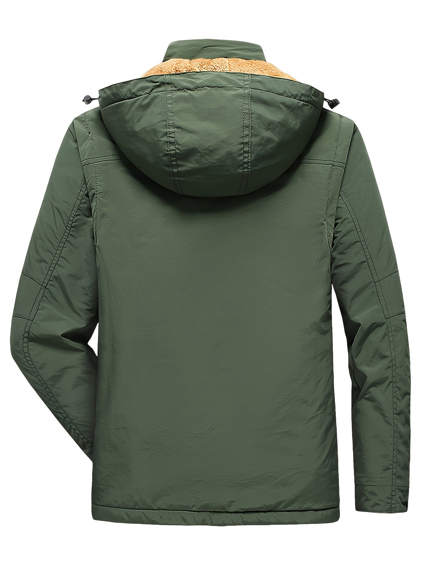 Side view of the men's fleece-lined gilet jacket showing the fit