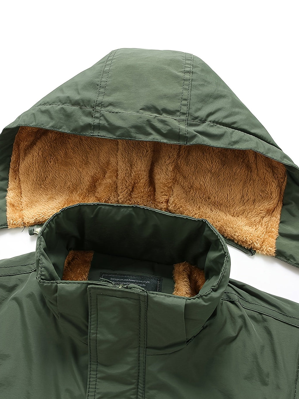 Back view of the men's fleece-lined gilet jacket
