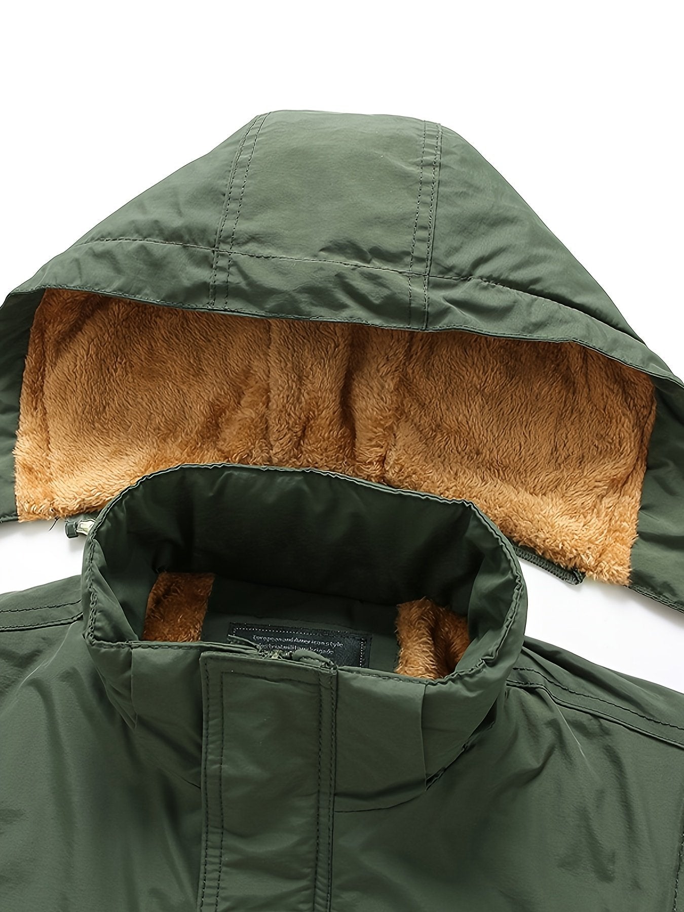 Back view of the men's fleece-lined gilet jacket