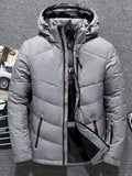 Pocket detail on the men's slim padded jacket