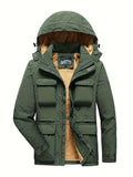 Men's fleece-lined gilet jacket styled with jeans for cold weather