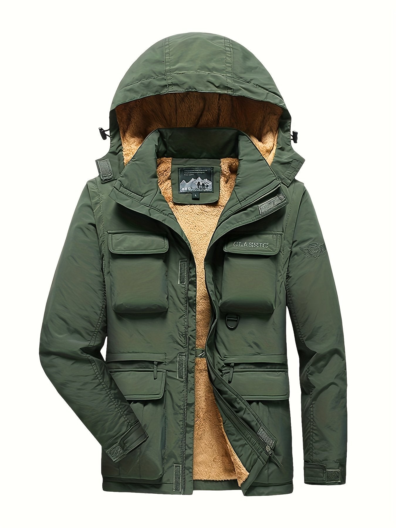 Men's fleece-lined gilet jacket styled with jeans for cold weather