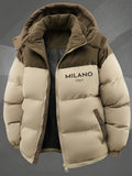 Pocket detail on the men's detachable hood jacket