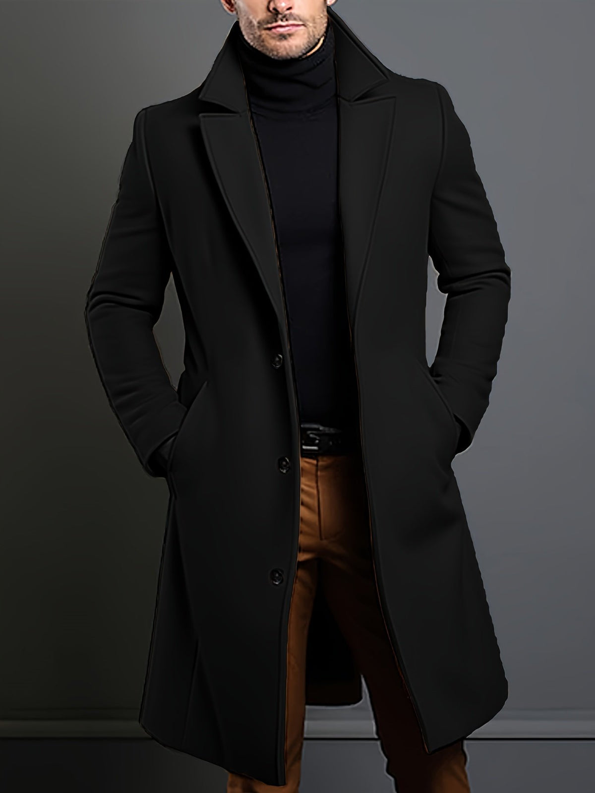 Inner lining of the men's tweed blazer jacket