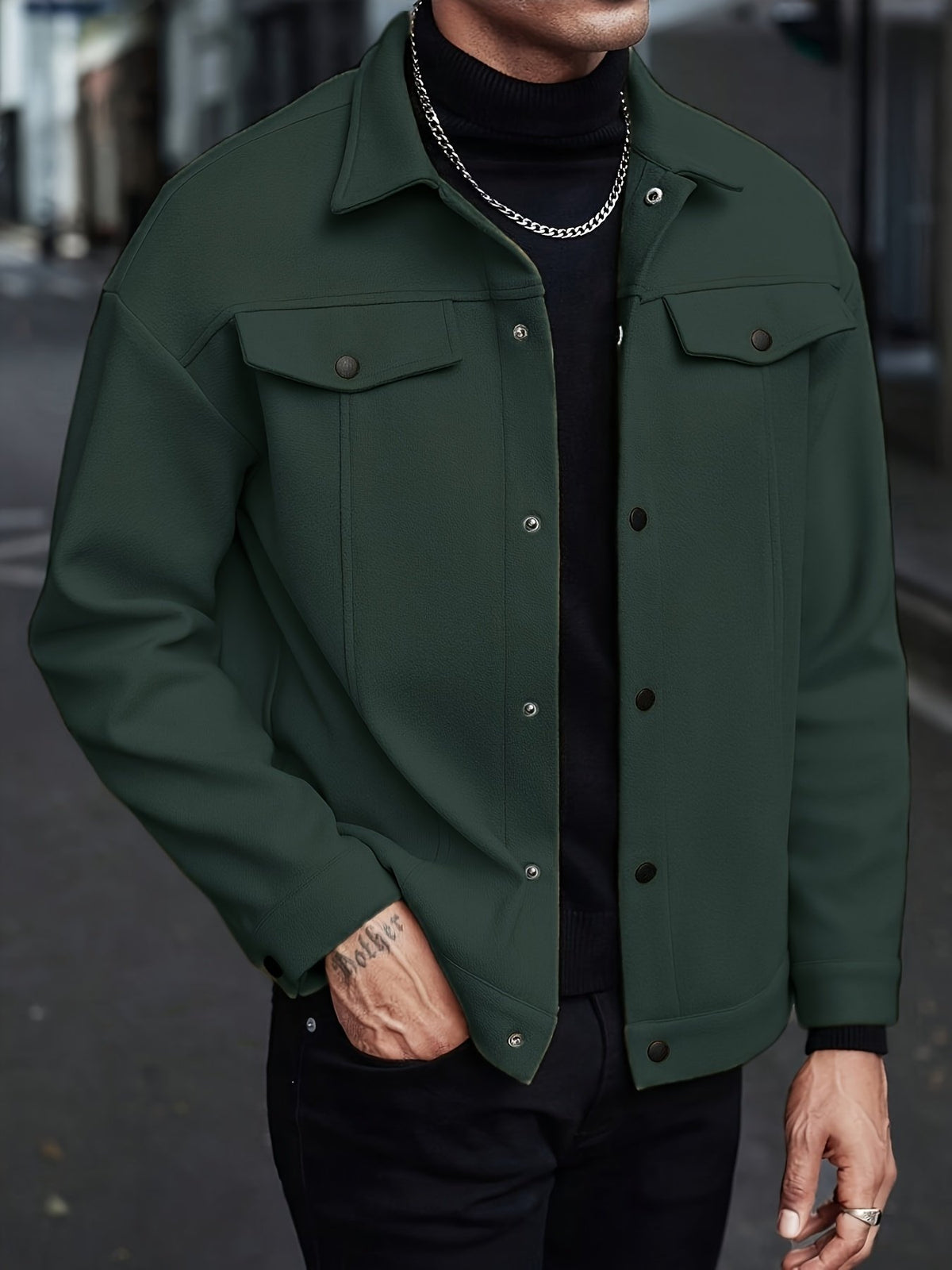 Men's short lapel jacket in an alternative colourway